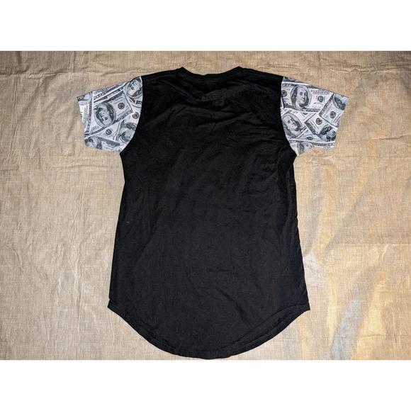 Fresh Laundry men's medium shirt in cash we trust money over everything - Picture 2 of 5